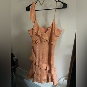 Ruffled mini dress with stars